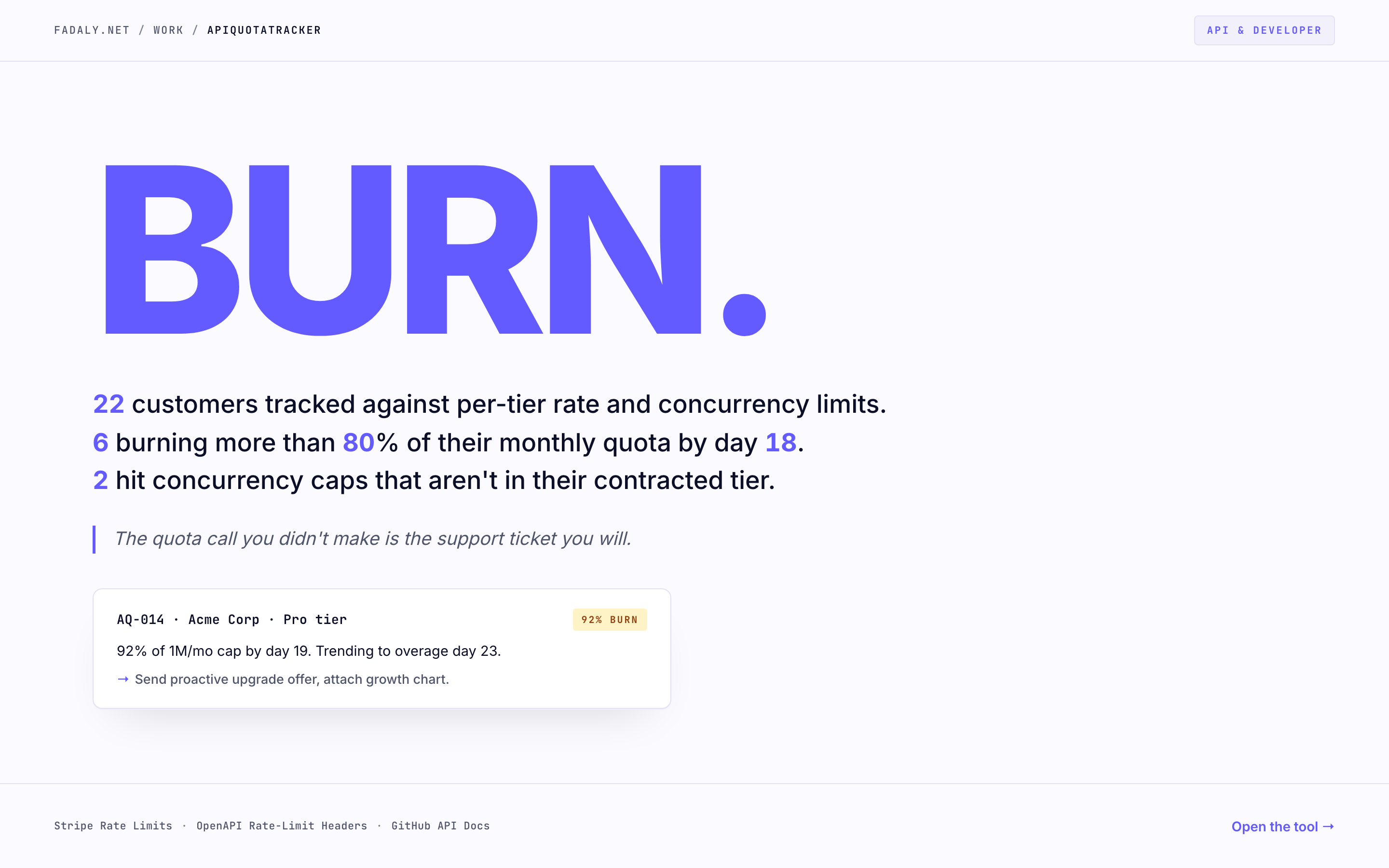 APIQuotaTracker — Per-Customer Quota Burn + Soft/Hard Limits thumbnail