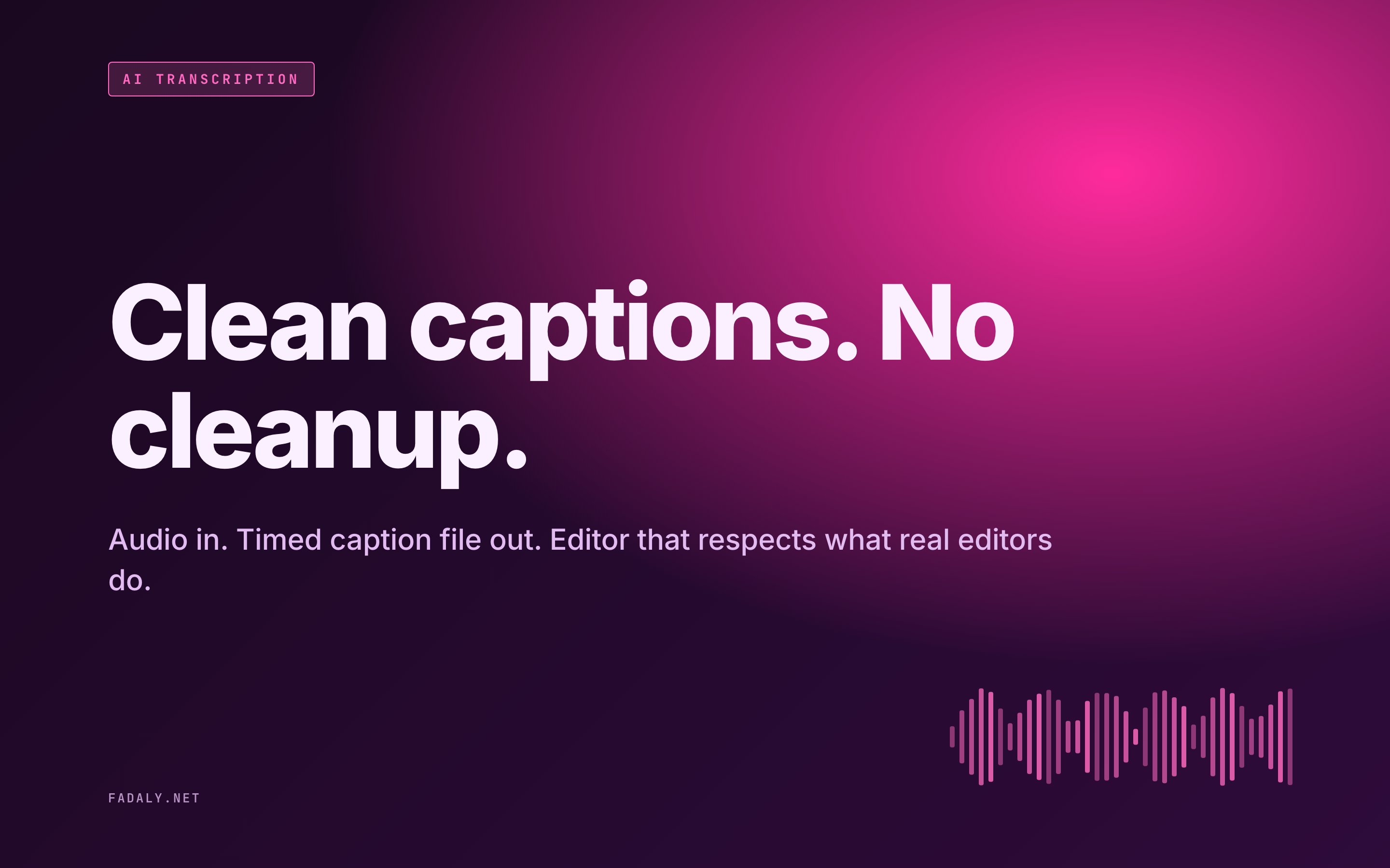 Caption Genie — AI Transcription Service thumbnail