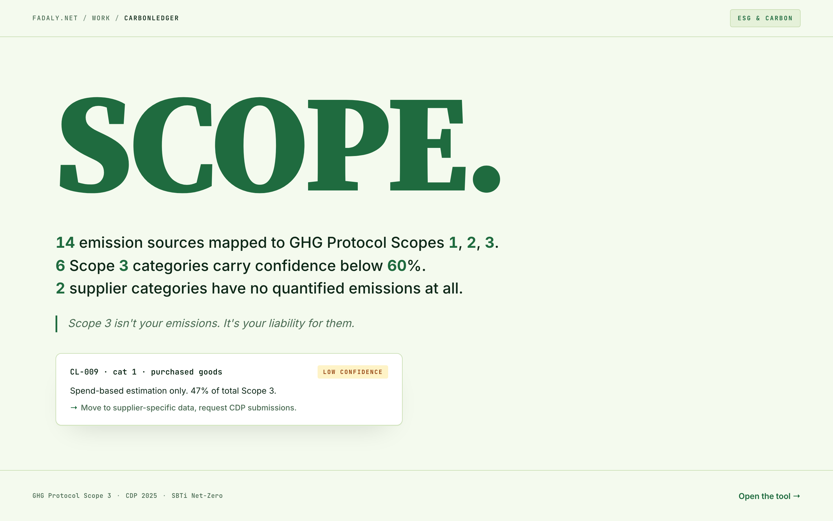 CarbonLedger — Scope 1+2+3 Emissions Ledger thumbnail