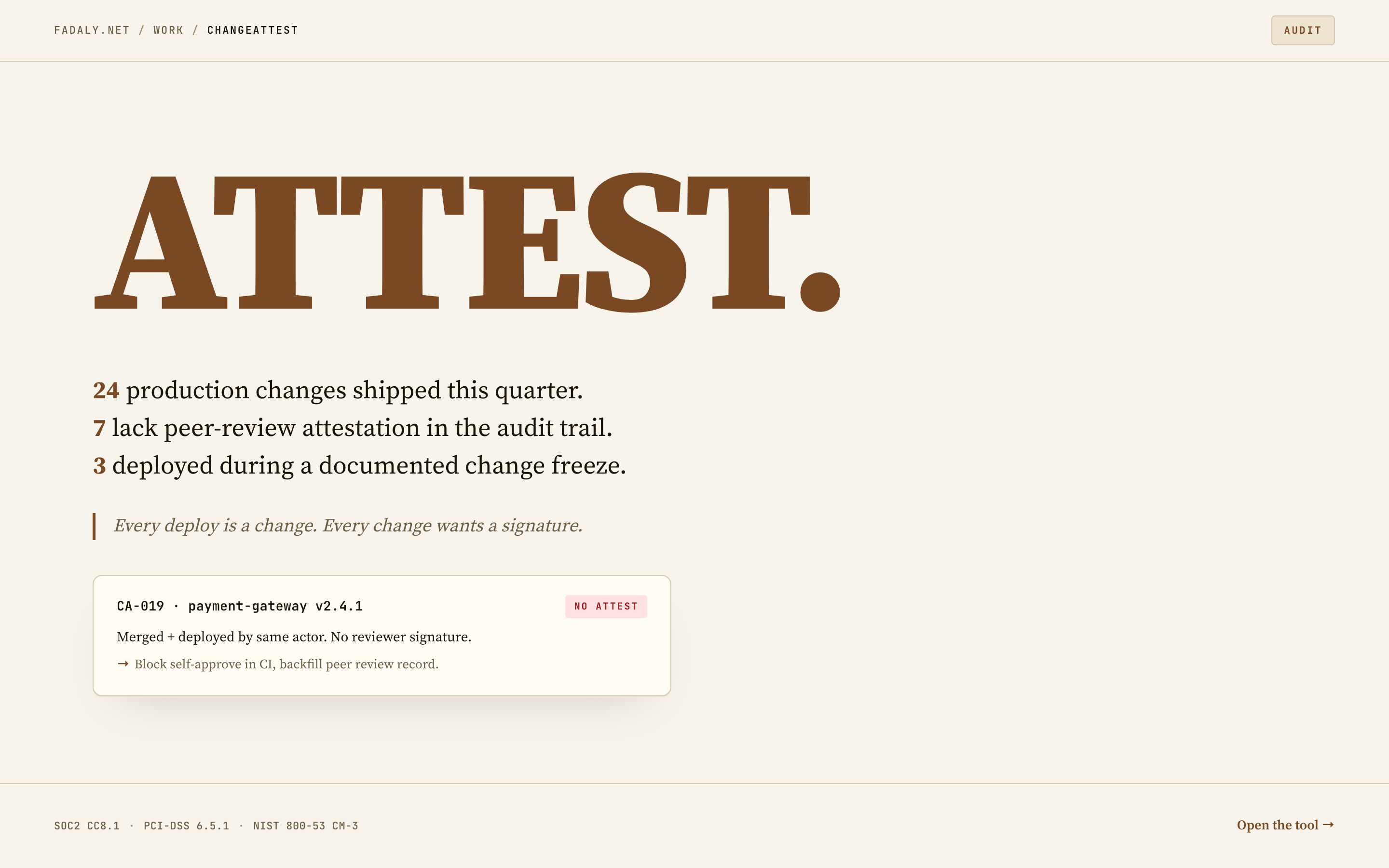 ChangeAttest — Vendor Change Attestation Network thumbnail