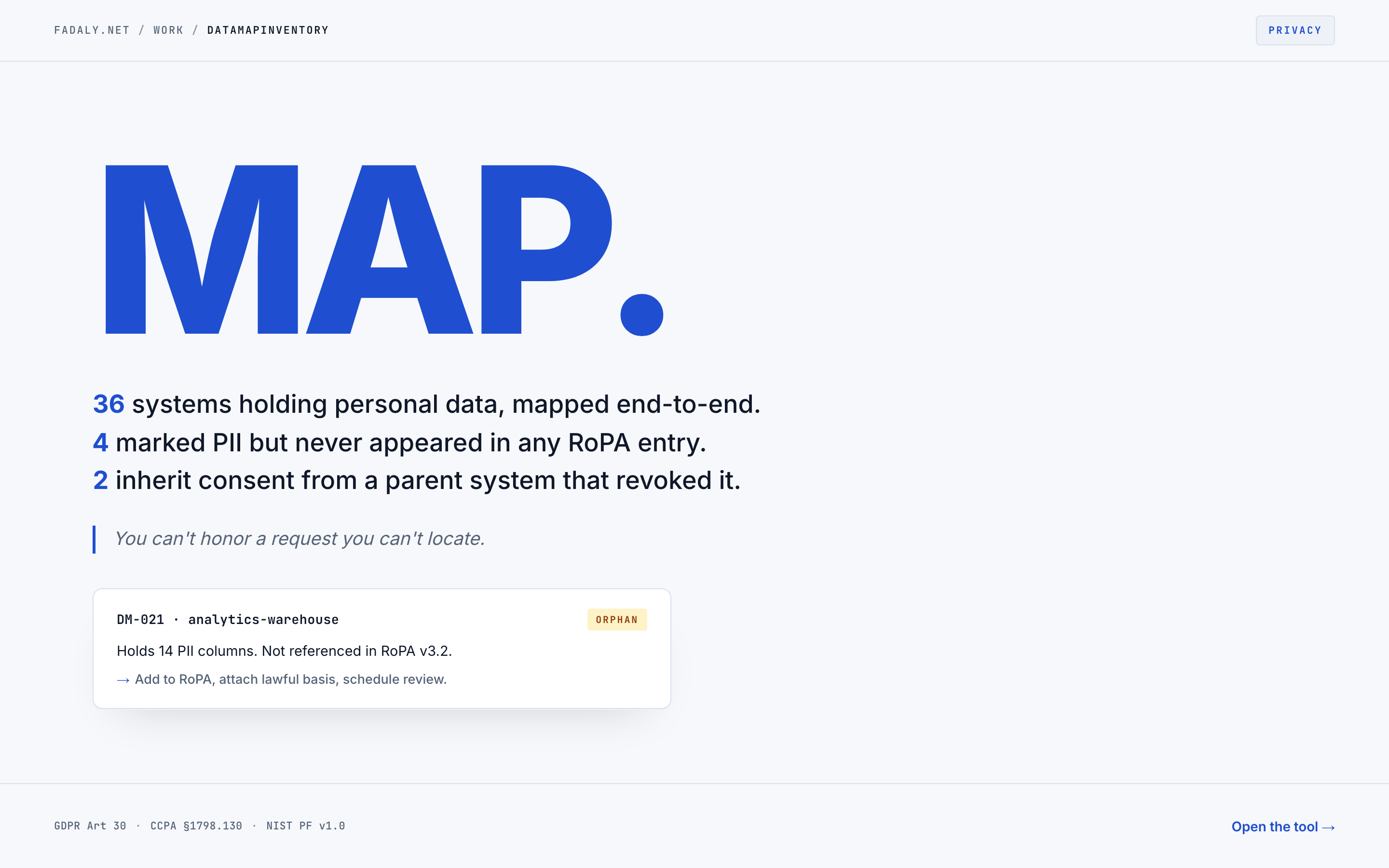 DataMapInventory — Records of Processing Activities (GDPR Art 30) thumbnail
