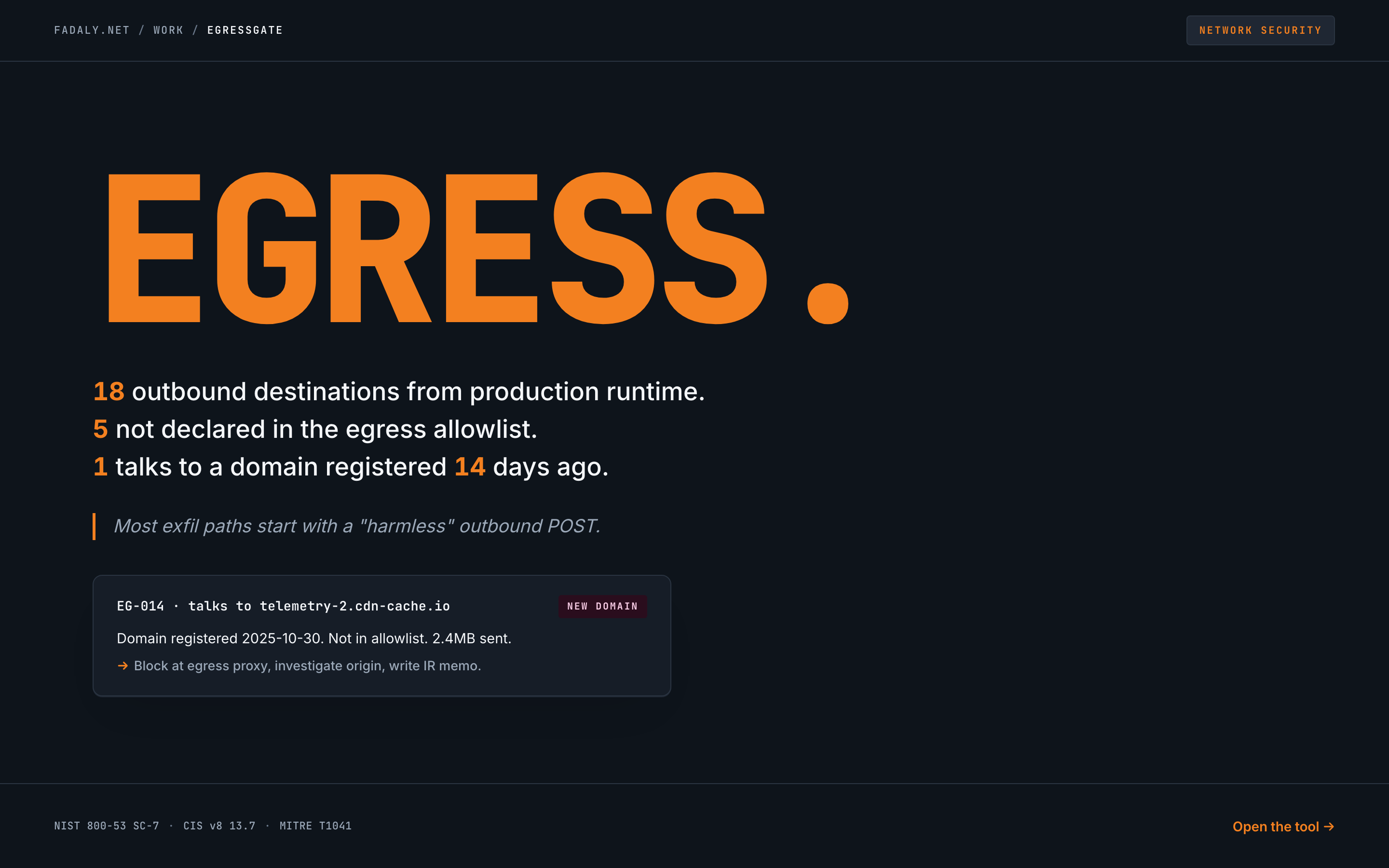 EgressGate — Third-Party API Egress Allow-List thumbnail