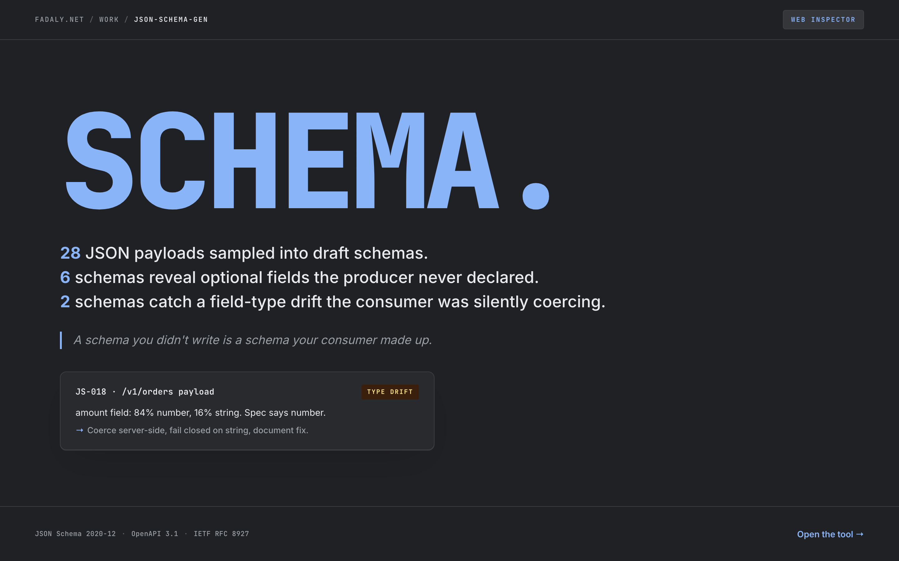 JSON Schema Generator — Sample to Schema thumbnail