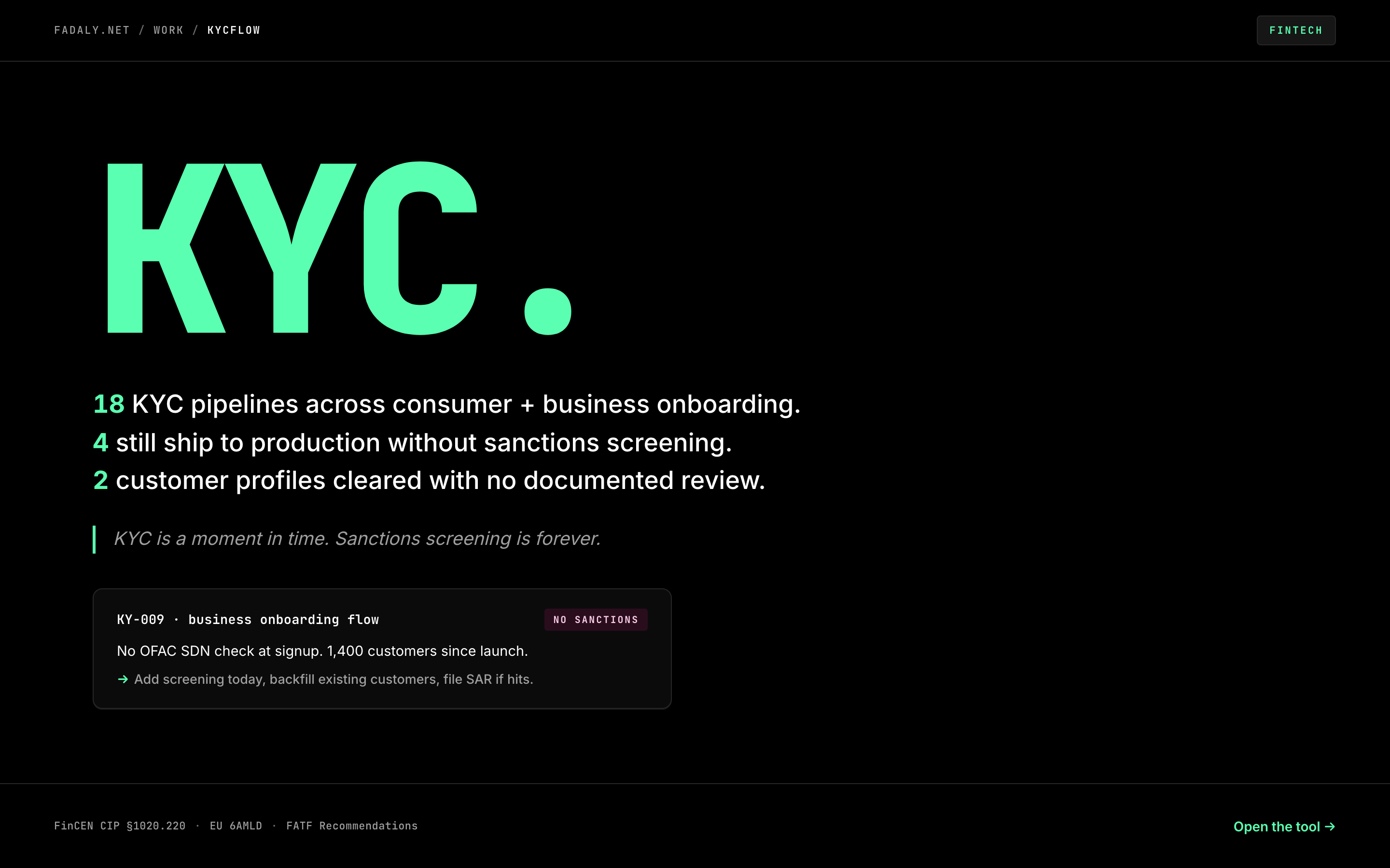 KycFlow — AML/KYC Onboarding Workflow thumbnail