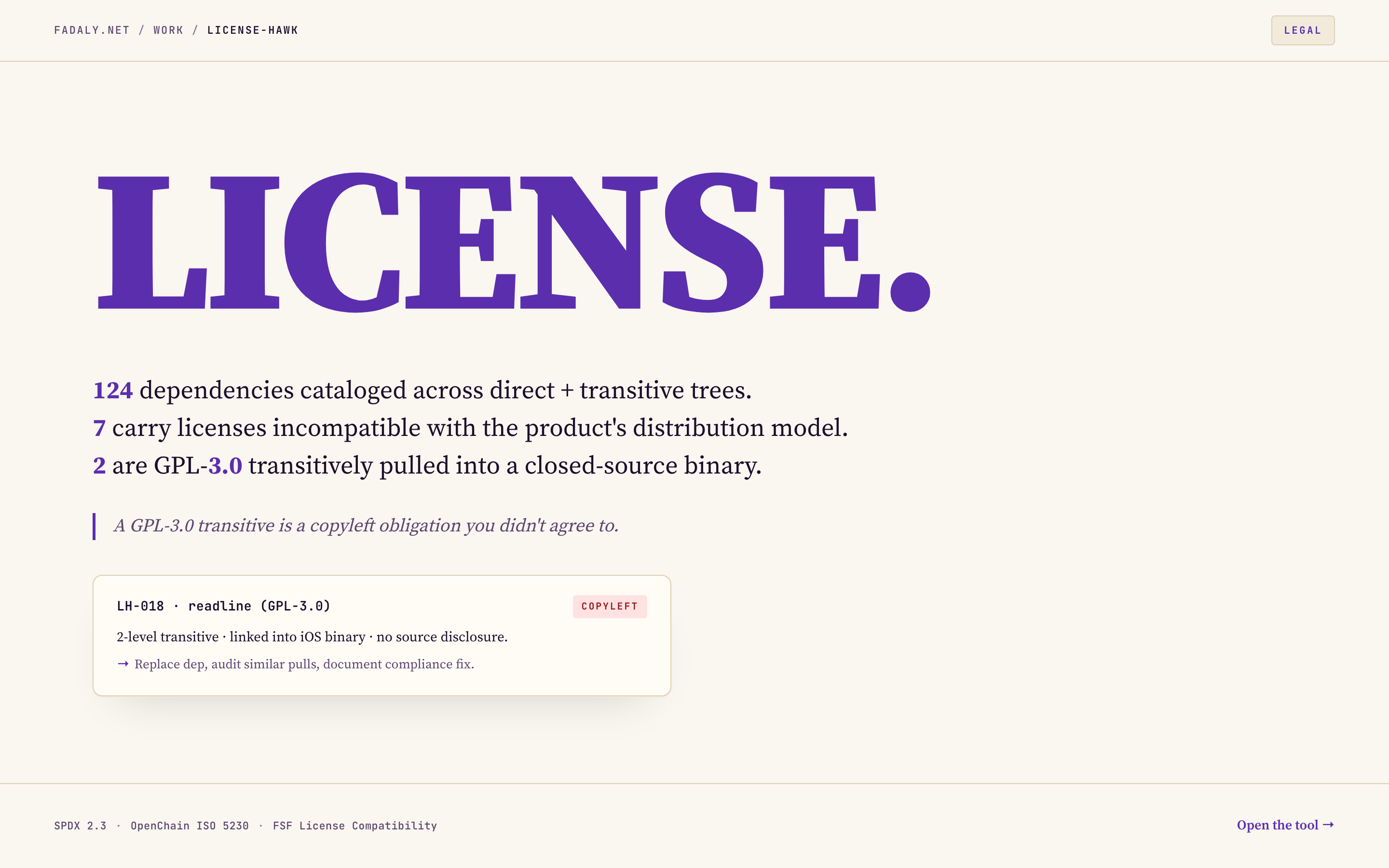 License Hawk — OSS License Compliance thumbnail