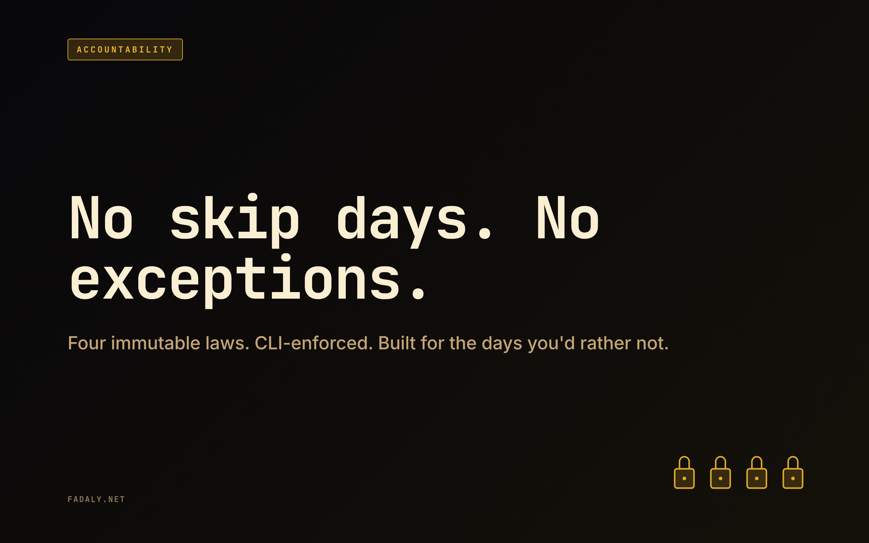 Lockdown — Daily Accountability CLI thumbnail