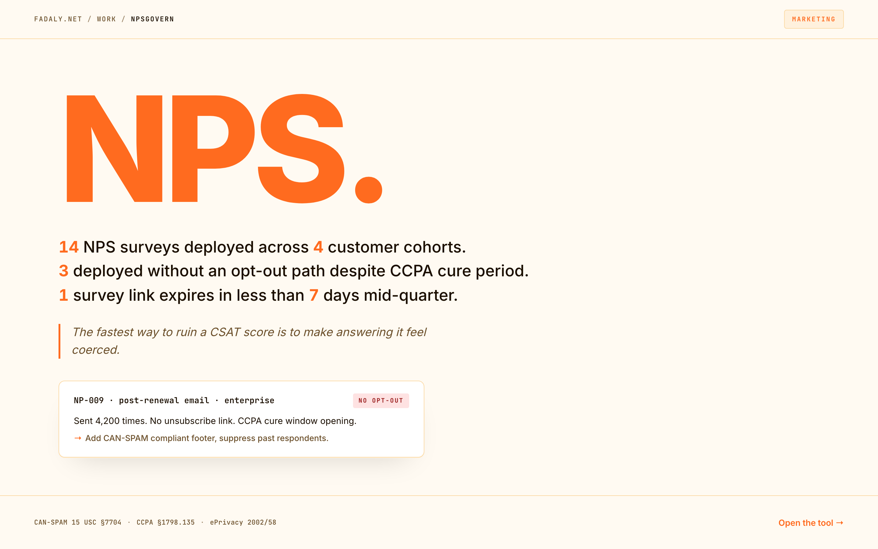 NPSGovern — Customer-Feedback Governance + PII Redaction thumbnail
