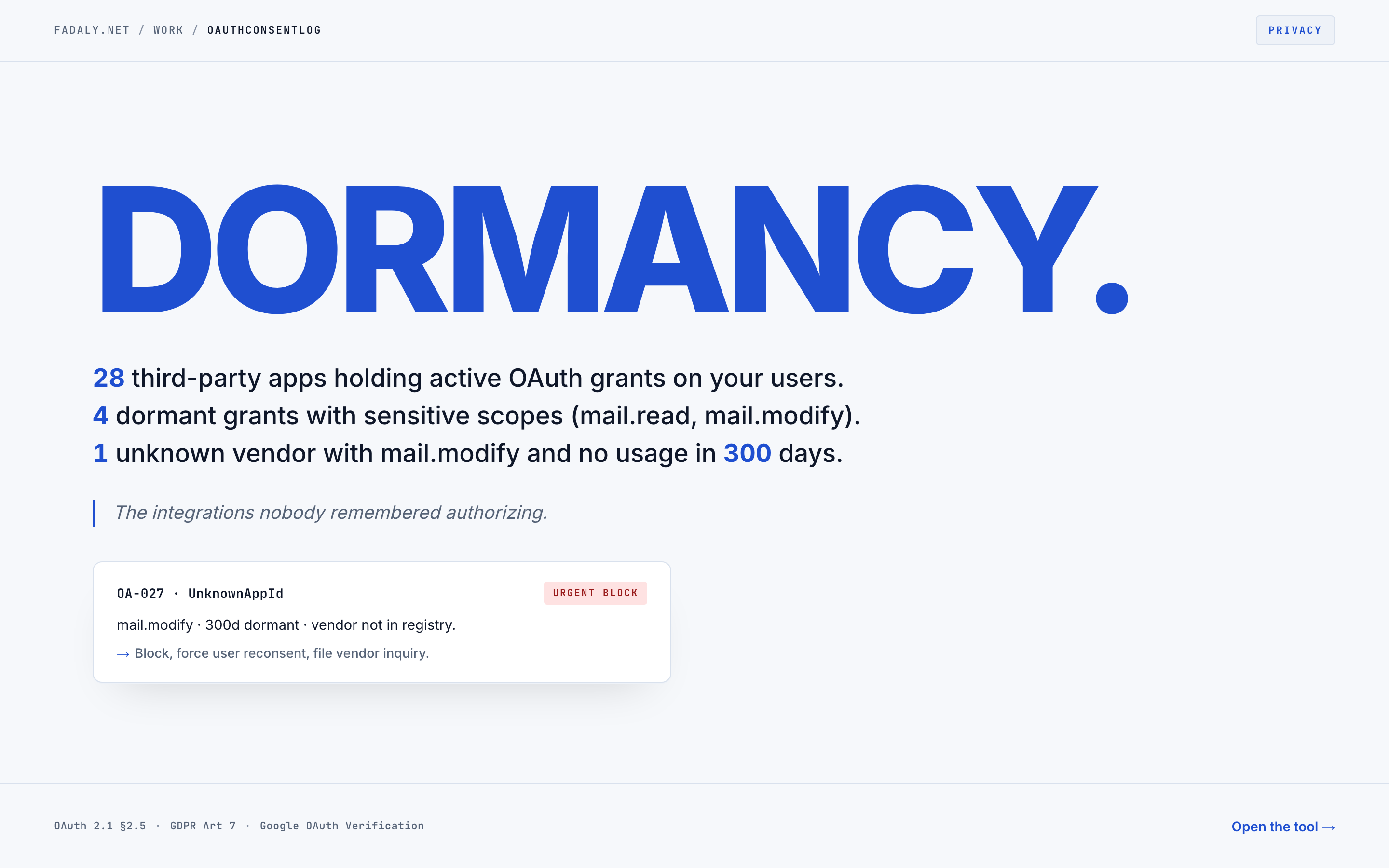OAuthConsentLog — Third-Party OAuth Grants ON Your Users thumbnail