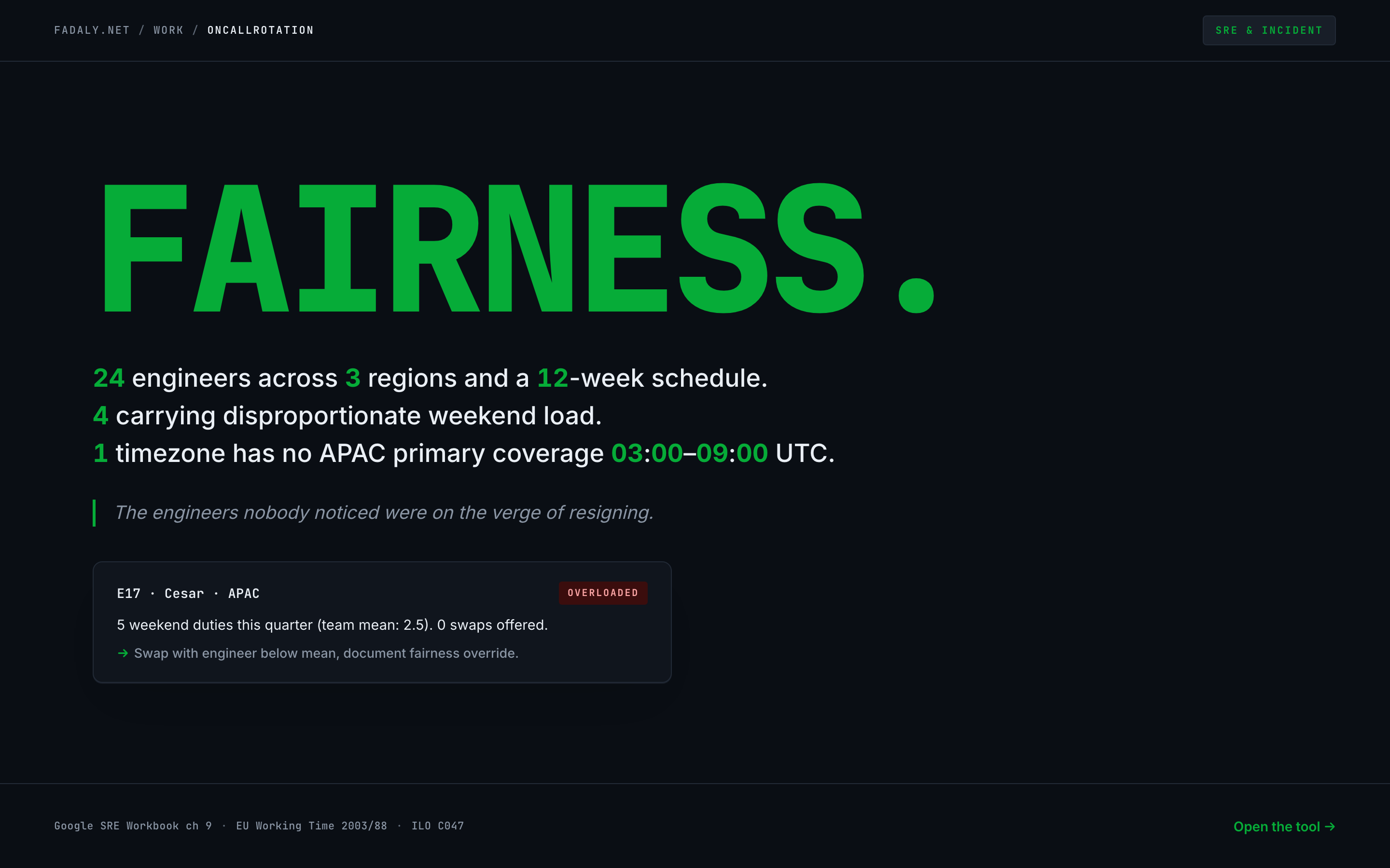OnCallRotation — 12-Week Schedule + Fairness Scoring thumbnail