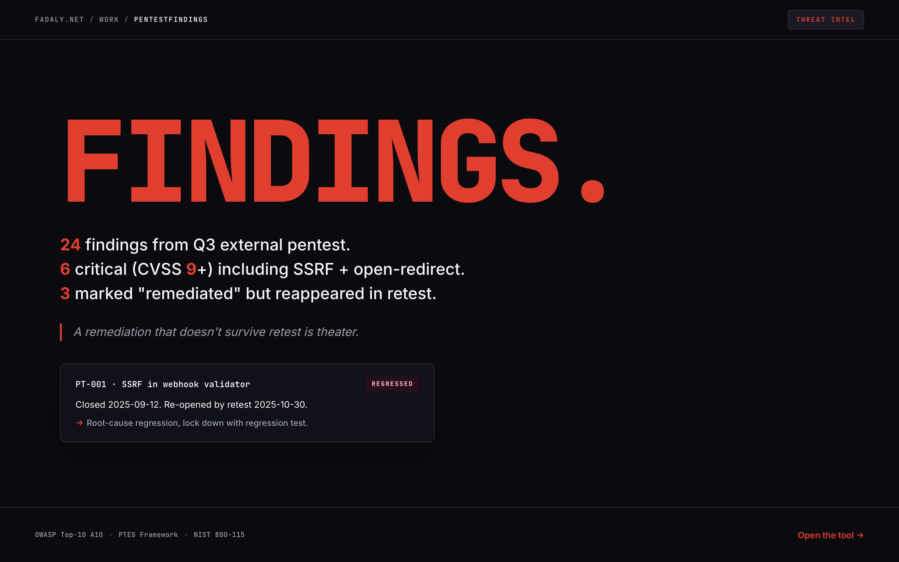 PenTestFindings — Penetration-Test Tracker (CVSS + Retest) thumbnail