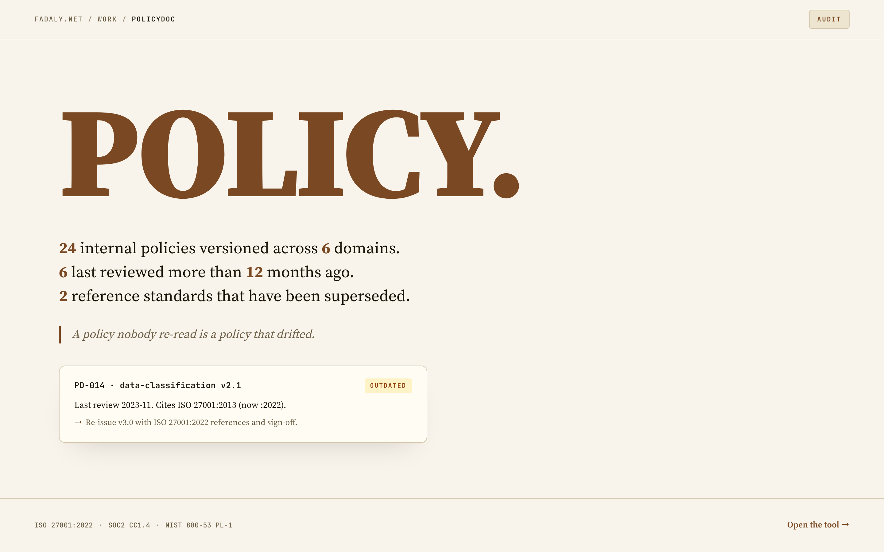 PolicyDoc — Customer DPA / DPIA / SCC Tracker thumbnail