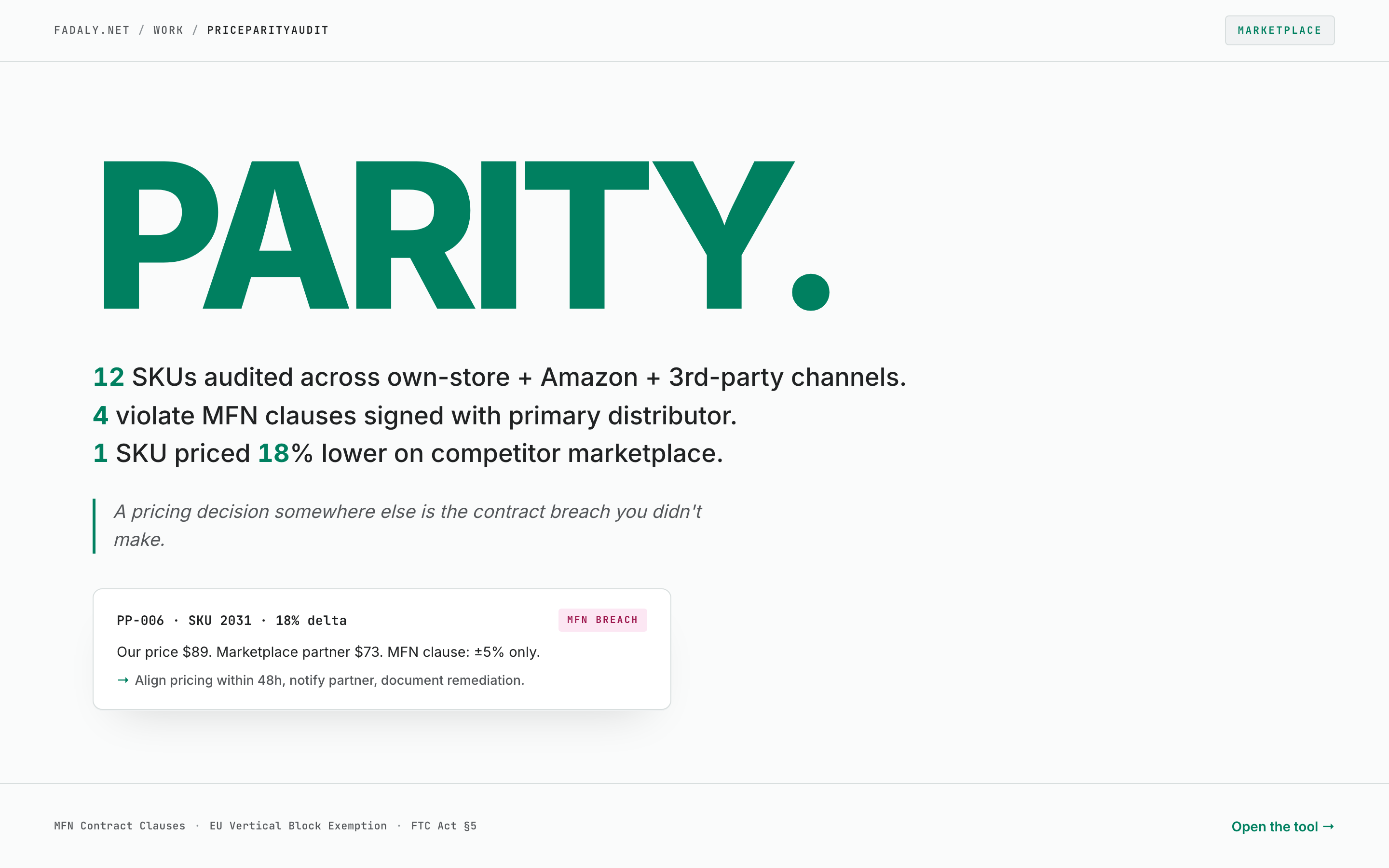 PriceParityAudit — Geographic + Cohort Price-Discrimination Audit thumbnail