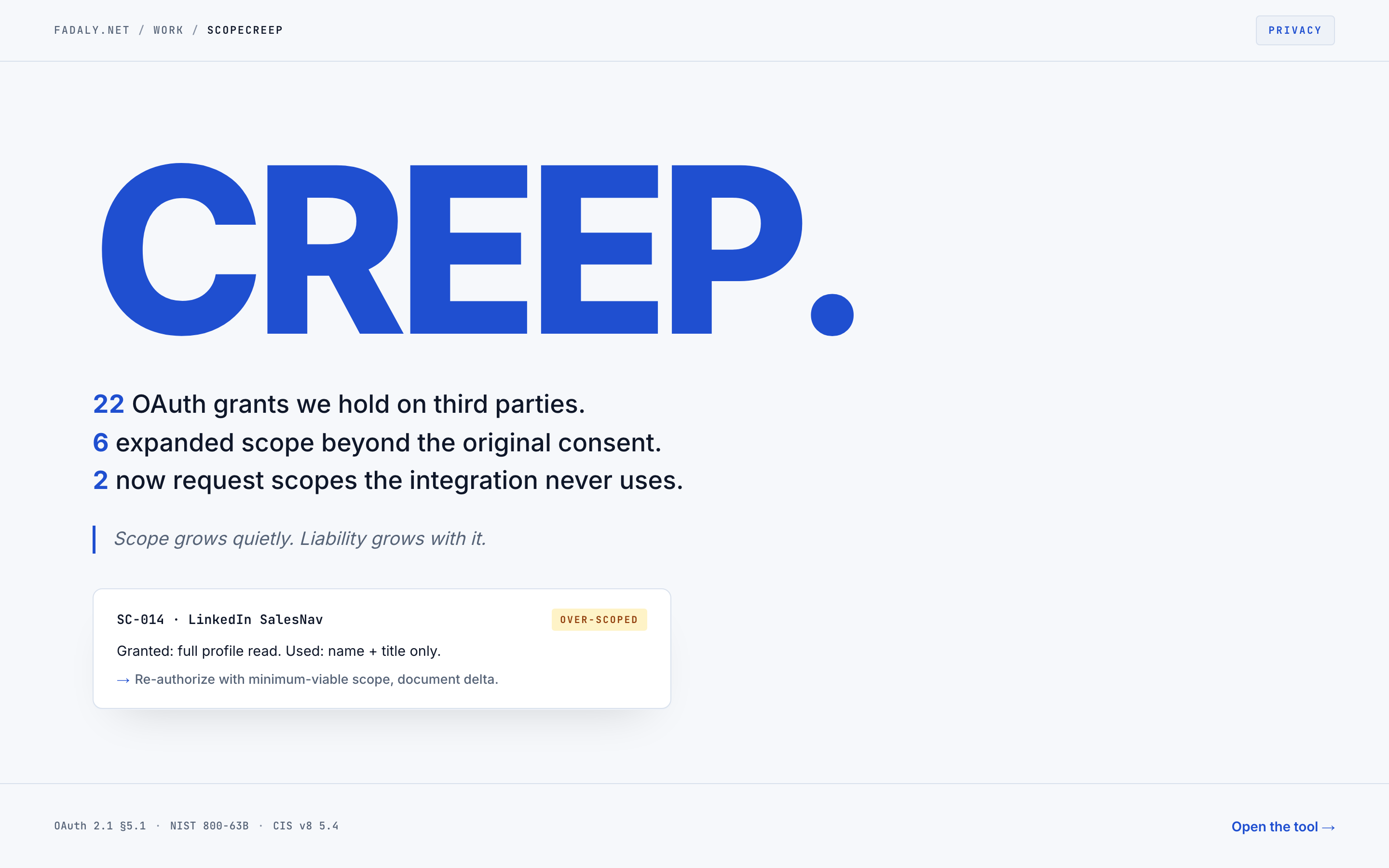 ScopeCreep — OAuth Scope Audit thumbnail
